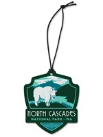 North Cascades Emblem Wooden Ornament
