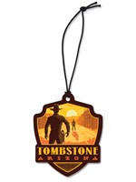 Tombstone, AZ Gunslingers Emblem Wooden Ornament