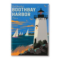 Visit Beautiful Boothbay Harbor Magnet
