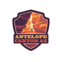 Antelope Canyon, AZ Gulch Emblem Sticker