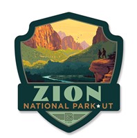 Zion 100 Emblem Wooden Magnet