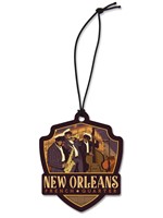 New Orleans French Quarter Wooden Ornament