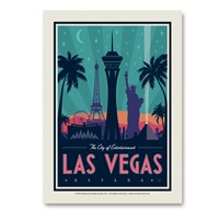 Las Vegas City of Entertainment Vert Sticker