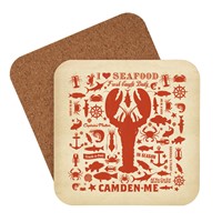 Lobster Pattern Print Camden Coaster