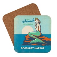 ME Boothbay Harbor Mermaid Queen Coaster
