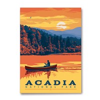 Acadia Canoe Magnet