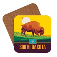 SD State Pride Bison Coaster