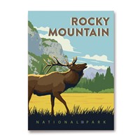 Rocky Mountain Bugling Elk Magnet