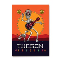 AZ Tucson Dancing Skeleton Magnet