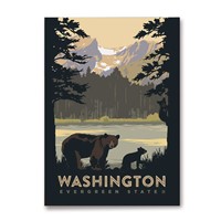 WA Evergreen State Bears Magnet