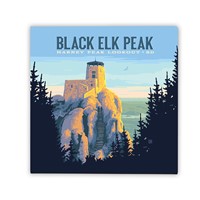 Black Elk Peak Square Magnet