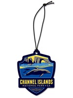 Channel Islands Emblem Wooden Ornament