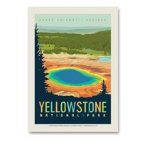 Yellowstone Grand Prismatic Springs Vert Sticker