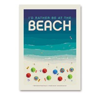 I'd Rather Be at the Beach Vert Sticker