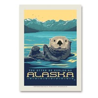 AK Otter Vert Sticker