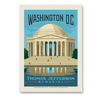 Washington, DC Thomas Jefferson Memorial Vert Sticker