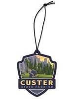 Custer State Park SD Emblem Wooden Ornament