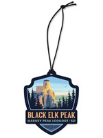 Black Elk Peak SD Emblem Wooden Ornament