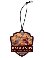 Badlands NP Song of Solitude Emblem Wood Ornament