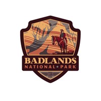 Badlands NP Song of Solitude Emblem Sticker
