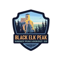 Black Elk Peak SD Emblem Sticker