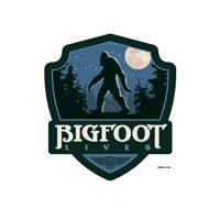 Bigfoot Lives Emblem Sticker