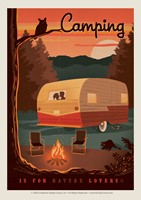 Camping is for Nature Lovers Single Magnet