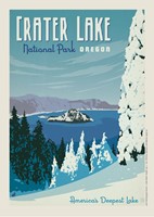 Crater Lake Postcard