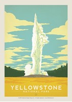 Yellowstone Old Faithful Postcard