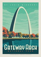 Gateway Arch National Park Postcard