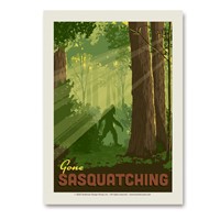 Gone Sasquatching Vert Sticker
