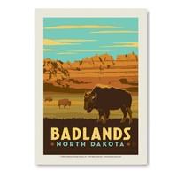 Badlands, ND Vert Sticker