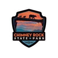 "Chimney Rock State Park" Emblem Sticker