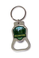 Yellowstone NP Emblem Bottle Opener Key Ring