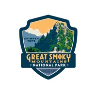 Great Smoky MTN NP Chimney Tops Emblem Magnet