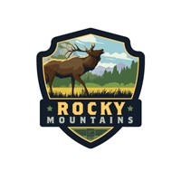 Rocky Mountains Emblem Sticker