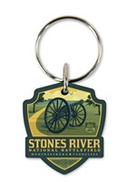 Stones River Battlefield Emblem Wooden Key Ring