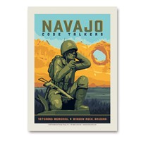 Navajo Code Talkers Veterans Memorial Vert Sticker