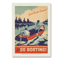 Let's Go Boating! Vert Sticker