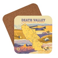 Death Valley National Park Map Coaster