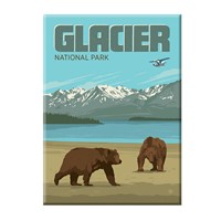 Glacier Bears Magnet