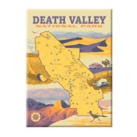 Death Valley National Park Map Magnet