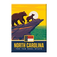 North Carolina State Pride Bear Magnet