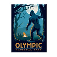 Olympic National Park Bigfoot Magnet