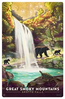 Great Smoky Mountains National Park Grotto Falls Magnetic Postcard