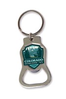 Colorado It's Our Nature Emblem Bottle Opener Key Ring