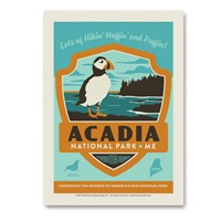Acadia National Park Emblem Print Vert Sticker