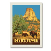 Devils Tower Wyoming Vert Sticker