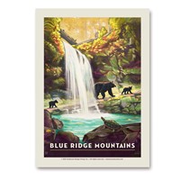 Blue Ridge Mountains Vert Sticker