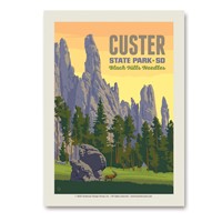 Custer State Park South Dakota Vert Sticker